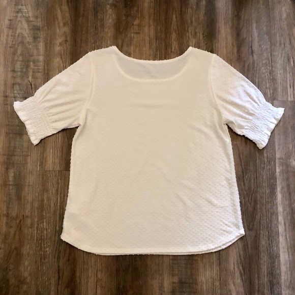 Anthro W5 White Textured Top - Picture 6 of 10